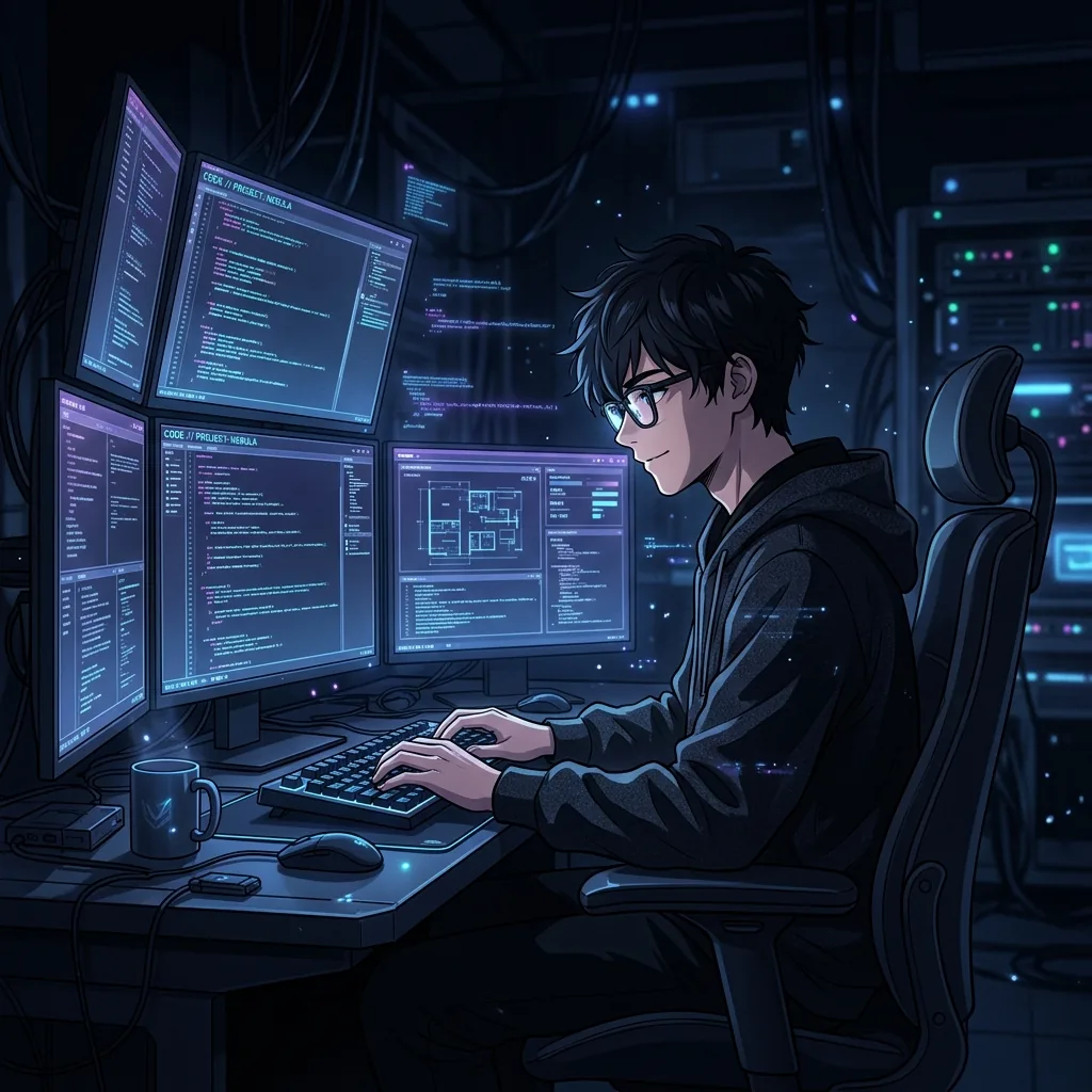 Cinematic representation of AI Engineer